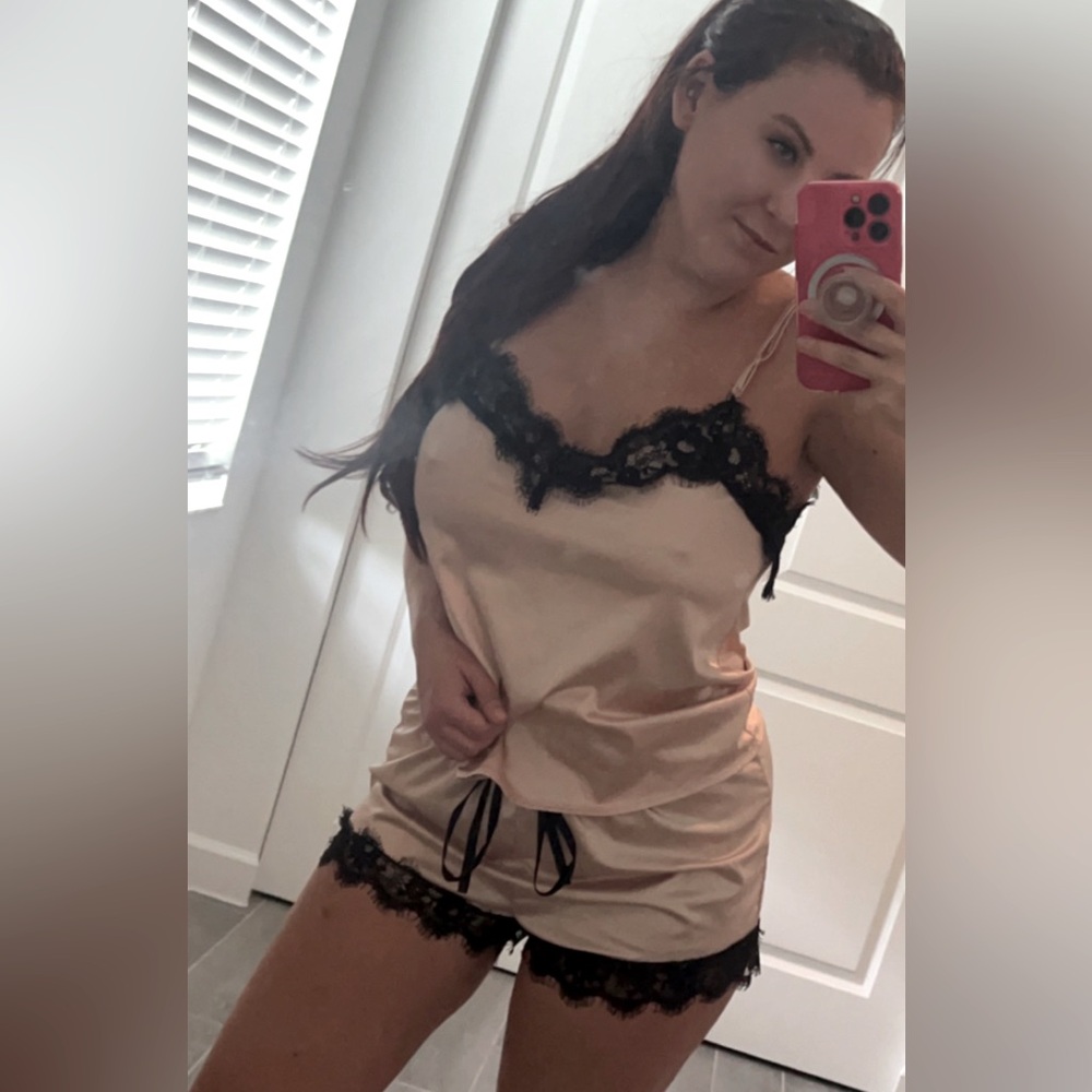 Women’s Sexy Satin Pajama Lingerie Set